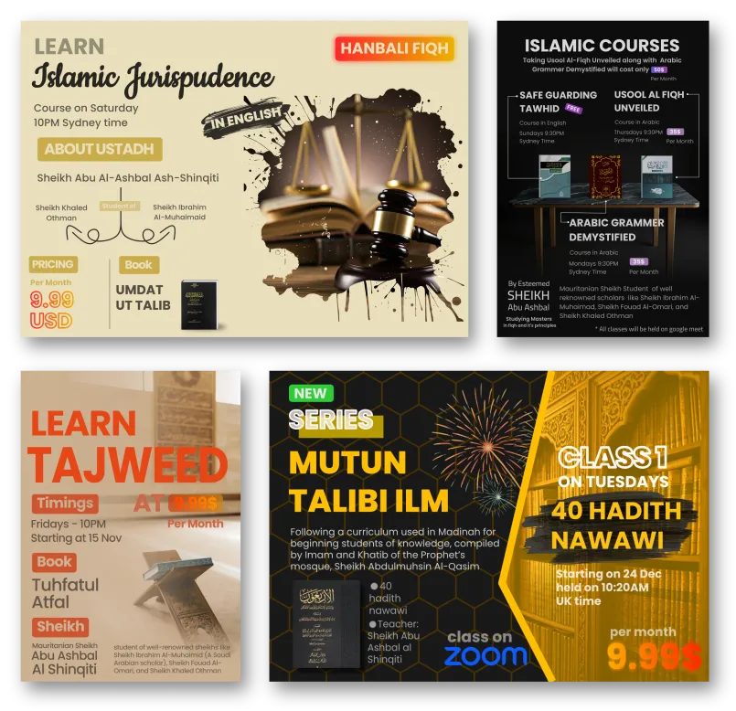 Islamic poster designs