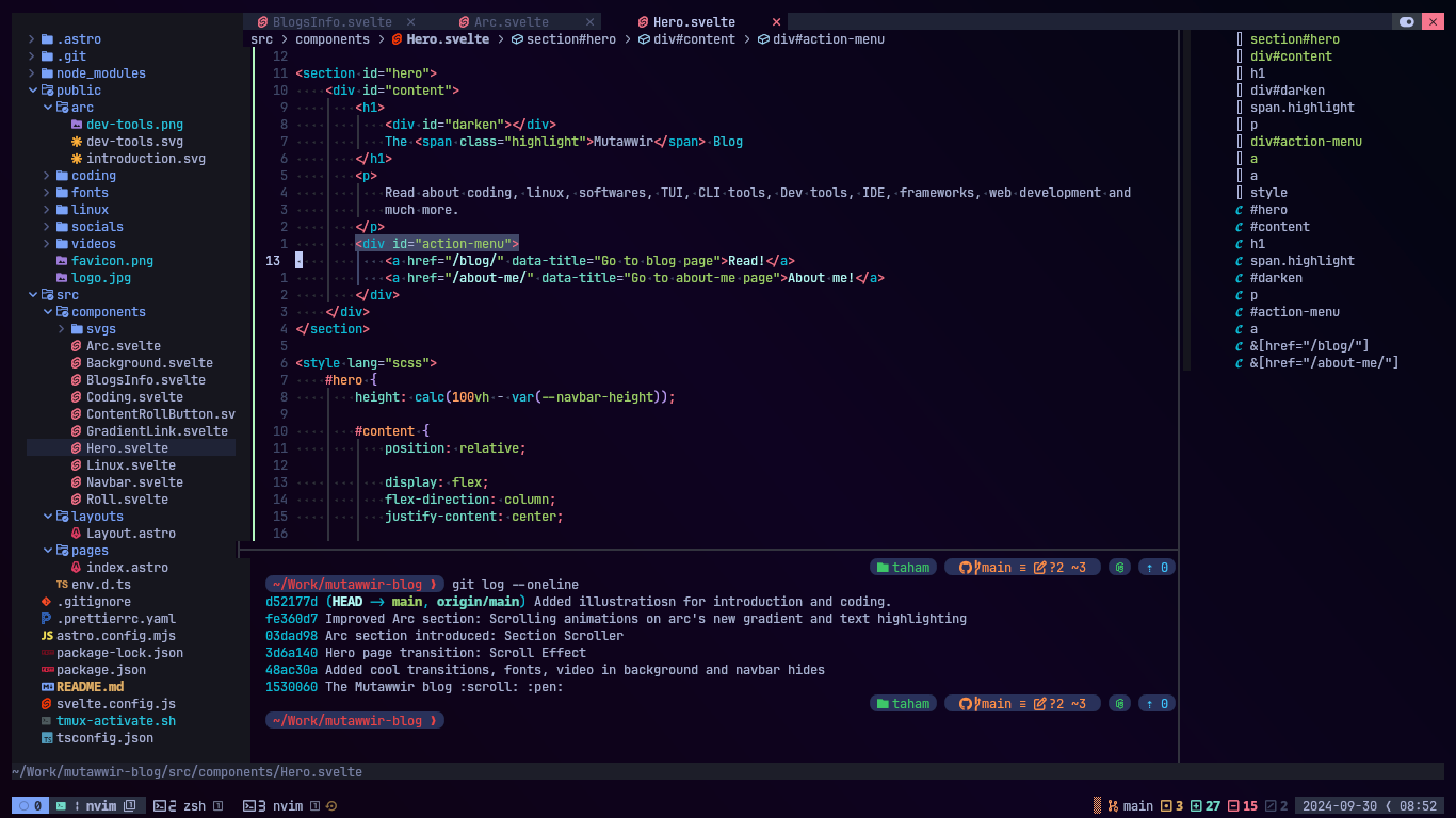 Beutiful neovim coding setup